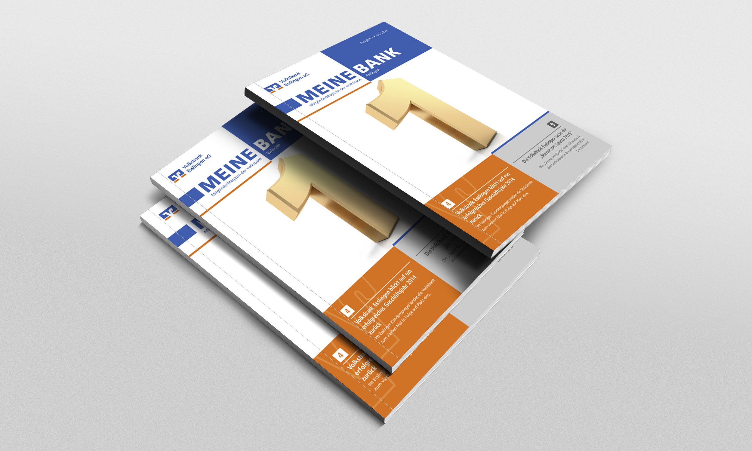 Kunde: Volksbank Esslingen<br />Projekt: Mitgliedermagazine
