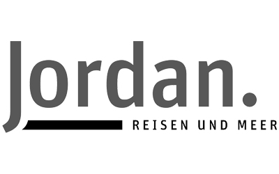 Logo von Jordan. Reisen und Meer